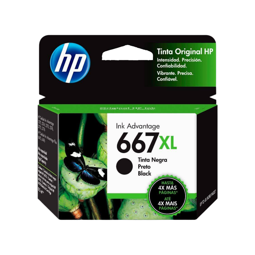 Tinta HP 667XL - Negro