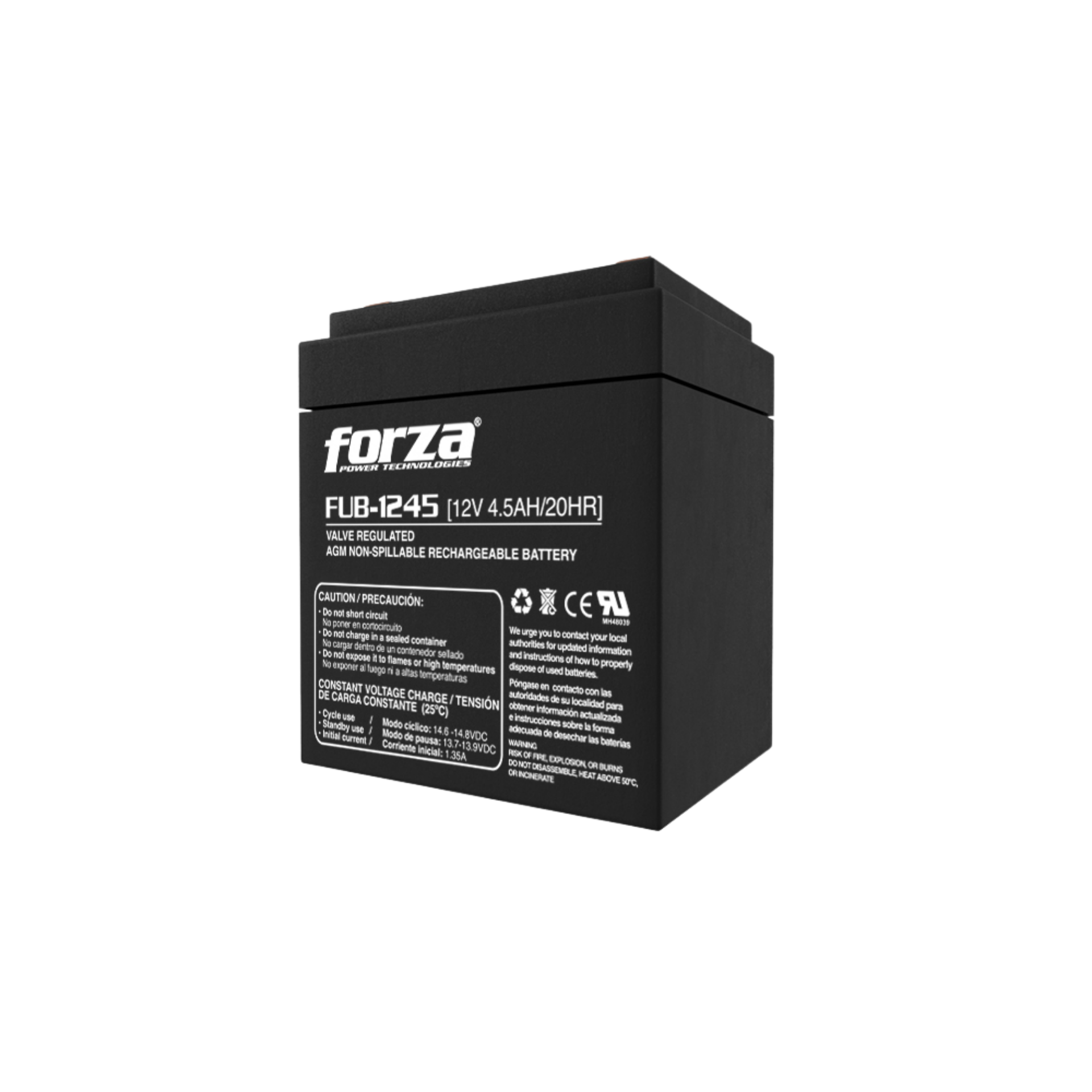 Bateria Forza 12V/4.5ah Fub-1245