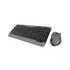Kit de teclado y mouse Inalámbrico KlipXtreme - Negro y Gris (KBK-520)                        