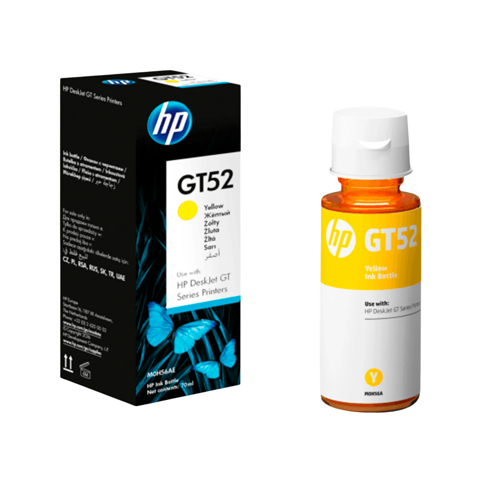 Tinta HP GT52 Amarillo