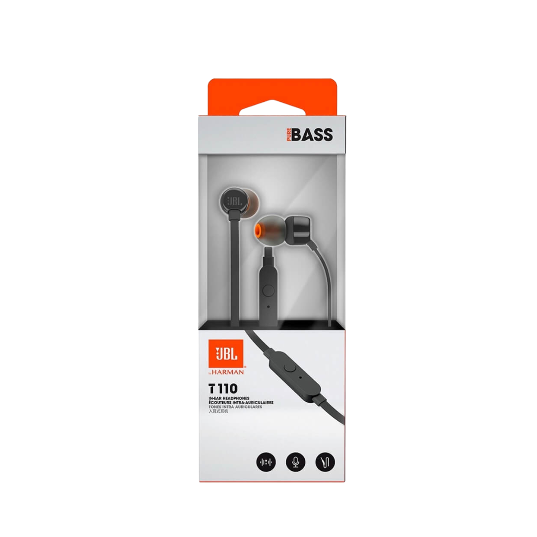 Audífono para celular JBL T110 - Negro