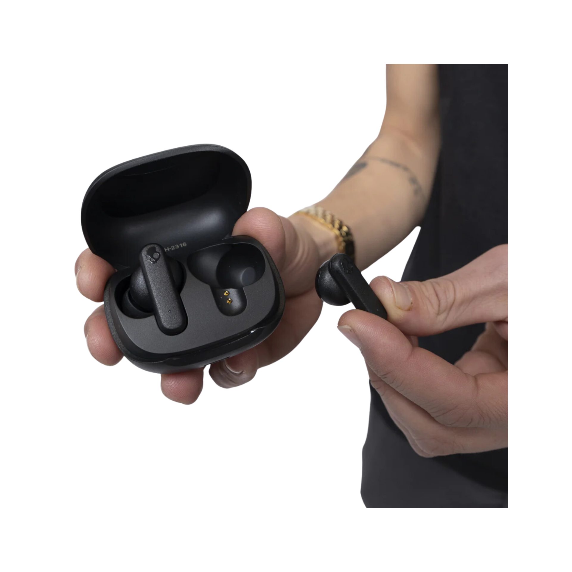 Audífono inalámbrico SkullCandy SMOKIN BUDS Black (S2TAW-R740)