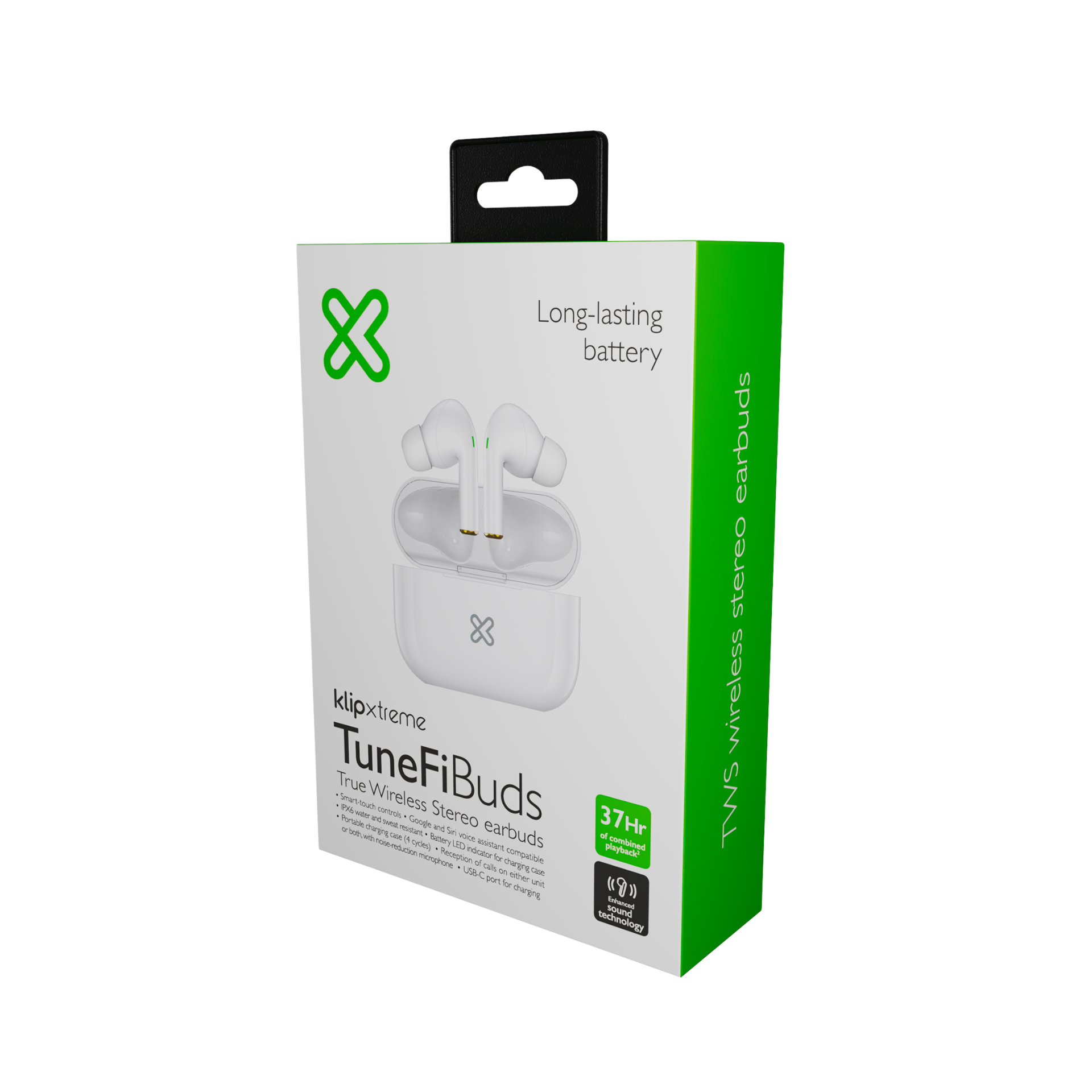 Audífono inalámbricos KlipXtreme TuneFiBuds (KTE-050WH)