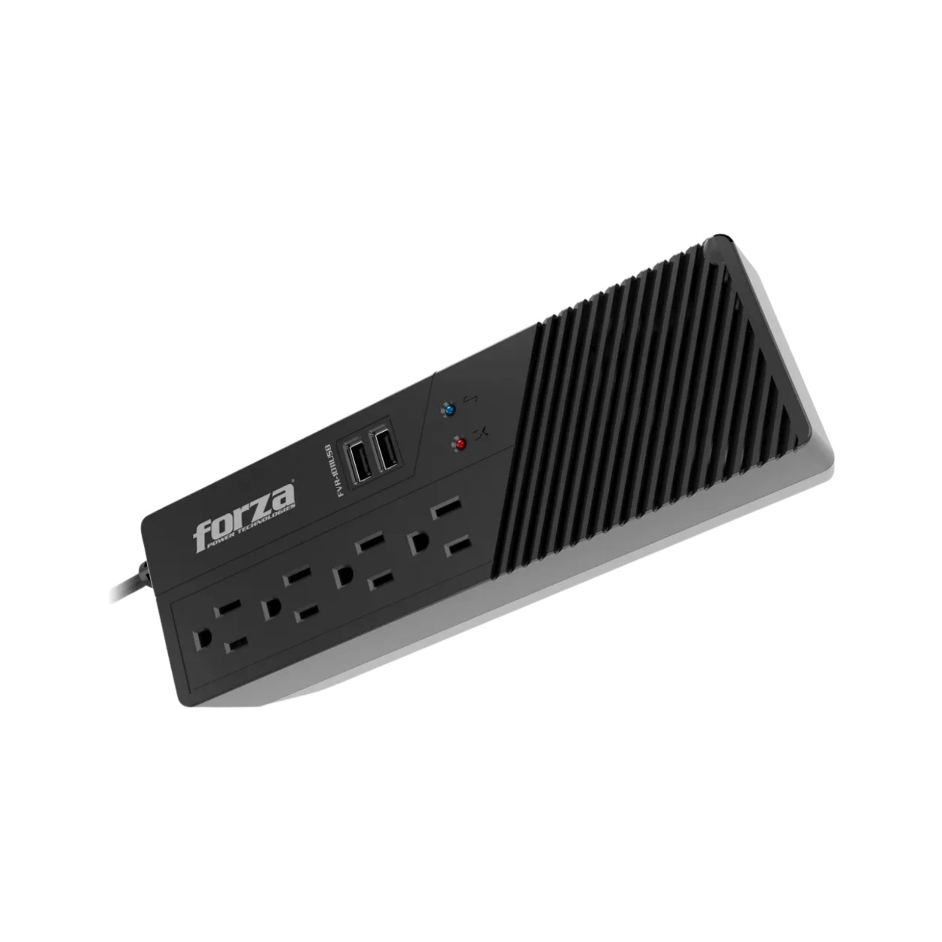 Regulador Automático de Voltaje1000VA/500W 4 salidas AC 2USB 115V
