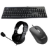 Kit de teclado, mouse y headset USB NOVA (KB5982U0002C)