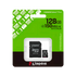 Memoria microSD KINGSTON 128GB CLASE 10 NEGRO (SDCS3/128GB)