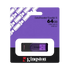 Memoria USB 64GB EXODIA S M 3.2 KINGSTON (KC-U3C64-7TP) BLACK/PURPLE