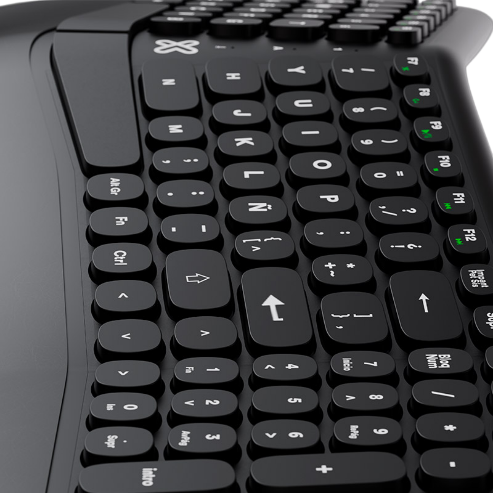 Teclado Ergonomico Evolve USB KlipXtreme (KBK-260S)