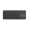 Teclado Inalámbrico Táctil Logitech K400 Plus Black (920-007119)